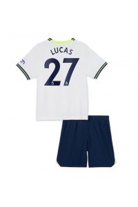 Tottenham Hotspur Lucas Moura #27 Babyklær Hjemme Fotballdrakt til barn 2022-23 Korte ermer (+ Korte bukser)